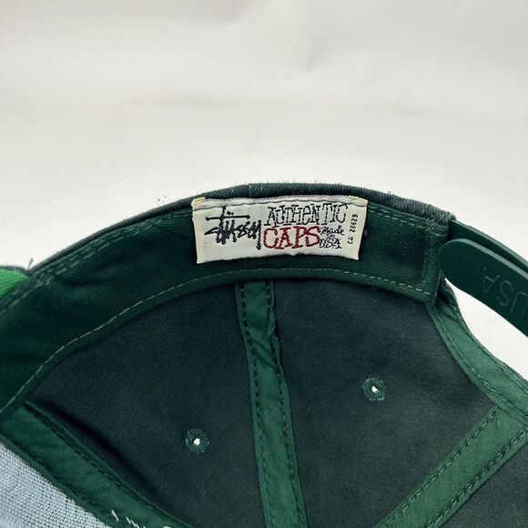 Stussy Baseball Hat Adjustable Embroidered Logo Green 2024 - Picture 7 of 7